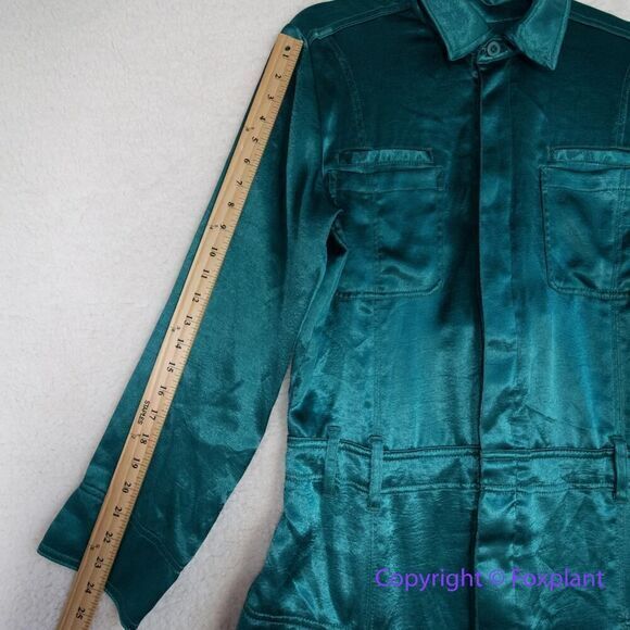 Free People Night Like This One-Piece Jumpsuit in green, size L - Picture 12 of 16